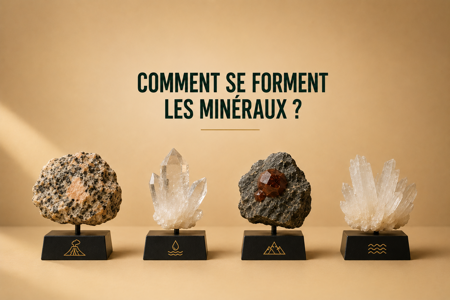 Comment se forment les minéraux ?